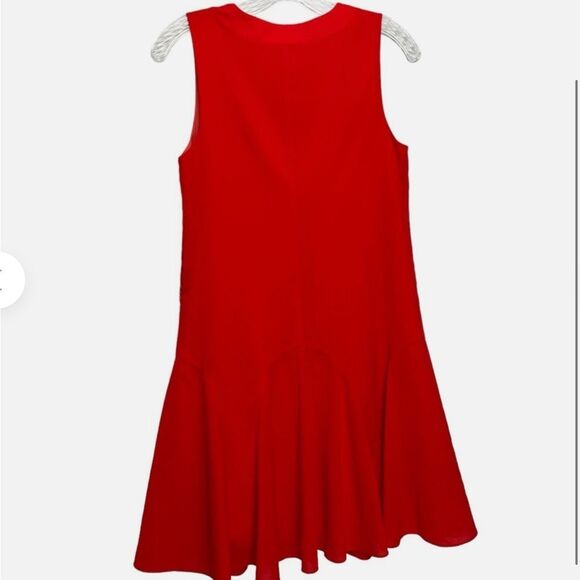 J CREW Poppy Red Ruffle Swing Dress - Picture 4 of 5
